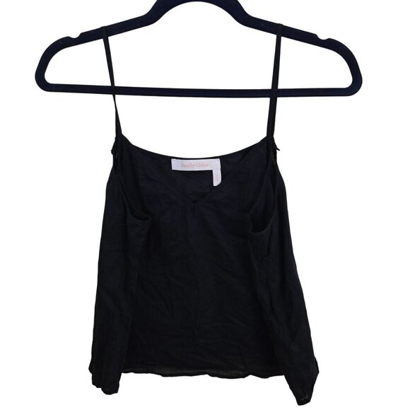 See By Chloe Navy Cotton Spaghetti Strap Camisole Designer Layering Size 44/M - Picture 1 of 6